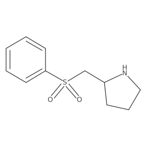 (S)-2-((phenylsulfonyl)methyl)pyrrolidine Structure