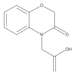 4-(2-Hydroxyprop-2-enyl)-1,4-benzoxazin-3-one结构式