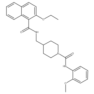 4-((2-ethoxy-1-naphthamido)methyl)-N-(2-methoxyphenyl)piperidine-1-carboxamide Structure