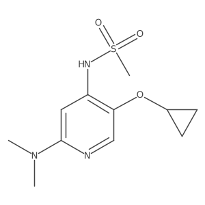 N-(5-Cyclopropoxy-2-(dimethylamino)pyridin-4-YL)methanesulfonamide结构式