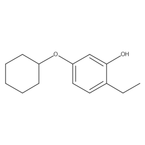 5-(Cyclohexyloxy)-2-ethylphenol结构式