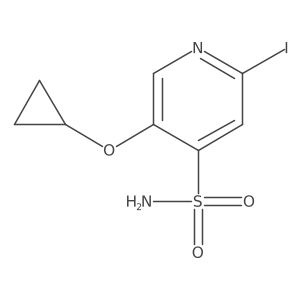 5-Cyclopropoxy-2-iodopyridine-4-sulfonamide Structure