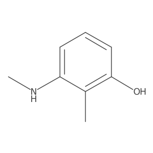 2-Methyl-3-(methylamino)phenol Structure