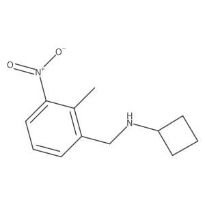 N-(2-methyl-3-nitrobenzyl)cyclobutanamine结构式