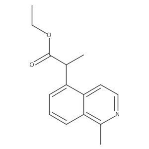 Ethyl 2-(1-methylisoquinolin-5-yl)propanoate结构式