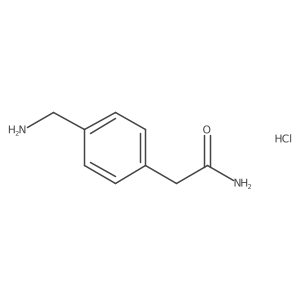 2-[4-(Aminomethyl)phenyl]acetamide hydrochloride结构式
