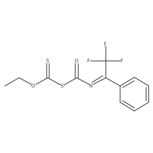 Carbonodithioic acid, mono(anhydrosulfide) with (2,2,2-trifluoro-1-phenylethylidene)carbamothioic acid, O-ethyl ester结构式