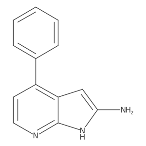 4-Phenyl-1H-pyrrolo[2,3-b]pyridin-2-amine结构式