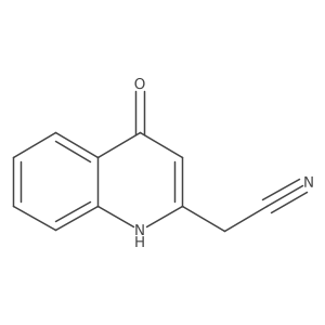 4-Hydroxyquinoline-2-acetonitrile Structure
