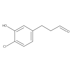 Benzenepropanal, 4-chloro-3-hydroxy- Structure