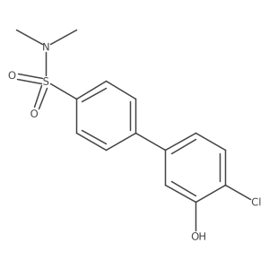 2-Chloro-5-(4-N,N-dimethylsulfamoylphenyl)phenol Structure