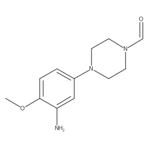 4-(3-Amino-4-methoxyphenyl)piperazine-1-carbaldehyde Structure