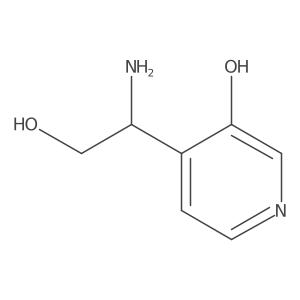 (S)-4-(1-Amino-2-hydroxyethyl)pyridin-3-ol结构式