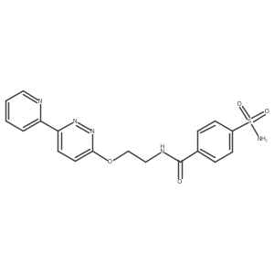 N-(2-((6-(pyridin-2-yl)pyridazin-3-yl)oxy)ethyl)-4-sulfamoylbenzamide结构式