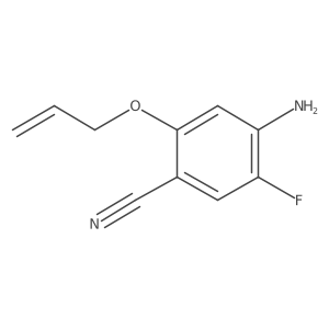 4-Amino-5-fluoro-2-(2-propen-1-yloxy)benzonitrile Structure