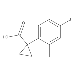 1-(4-Fluoro-2-methylphenyl)cyclopropanecarboxylic acid Structure