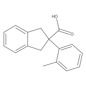 2-(o-Tolyl)-2,3-dihydro-1H-indene-2-carboxylic acid结构式