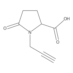 5-Oxo-1-(prop-2-yn-1-yl)pyrrolidine-2-carboxylic acid结构式