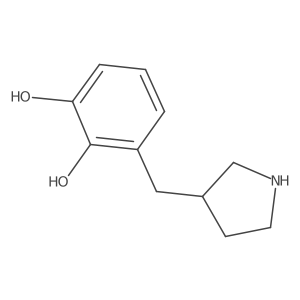 3-[(Pyrrolidin-3-yl)methyl]benzene-1,2-diol Structure