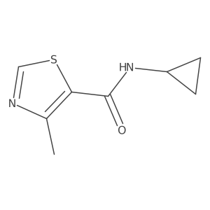 N-cyclopropyl-4-methyl-1,3-thiazole-5-carboxamide Structure