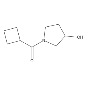 1-Cyclobutanecarbonylpyrrolidin-3-ol结构式