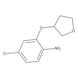 4-Chloro-2-(oxolan-3-yloxy)aniline Structure