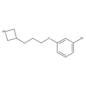 3-(2-(3-Bromophenoxy)ethoxy)azetidine结构式