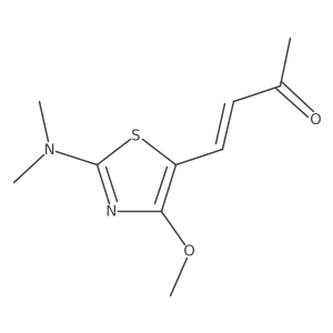 4-(2-(Dimethylamino)-4-methoxythiazol-5-yl)but-3-en-2-one结构式