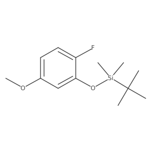 Tert-butyl(2-fluoro-5-methoxyphenoxy)dimethylsilane结构式