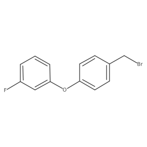 1-[4-(Bromomethyl)phenoxy]-3-fluorobenzene结构式