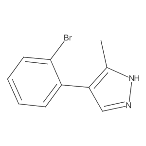 4-(2-bromophenyl)-3-methyl-1H-pyrazole结构式