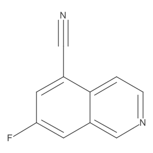 7-Fluoroisoquinoline-5-carbonitrile结构式