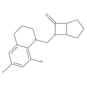 6-[(6,8-Difluoro-1,2,3,4-tetrahydroquinolin-1-yl)methyl]-6-azabicyclo[3.2.0]heptan-7-one Structure
