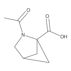 2-Acetyl-2-azabicyclo[2.1.1]hexane-1-carboxylic acid Structure