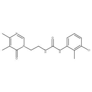 1-(3-chloro-2-methylphenyl)-3-(2-(4,5-dimethyl-6-oxopyrimidin-1(6H)-yl)ethyl)urea结构式