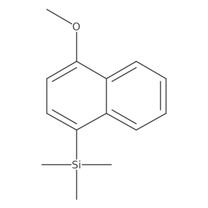 (4-Methoxy-1-naphthyl)trimethylsilane结构式