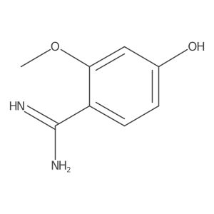 4-Hydroxy-2-methoxybenzene-1-carboximidamide结构式