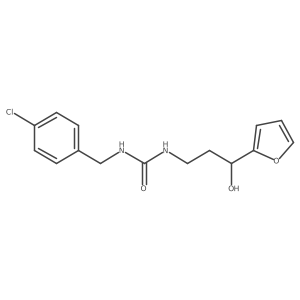 1-(4-Chlorobenzyl)-3-(3-(furan-2-yl)-3-hydroxypropyl)urea Structure