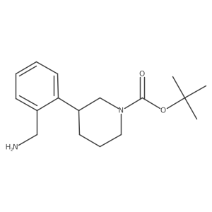 Tert-butyl 3-[2-(aminomethyl)phenyl]piperidine-1-carboxylate Structure