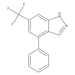 4-phenyl-6-(trifluoromethyl)-1H-indazole结构式