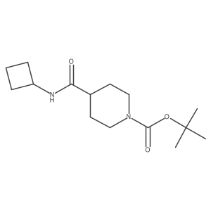 Tert-butyl 4-(cyclobutylcarbamoyl)piperidine-1-carboxylate Structure