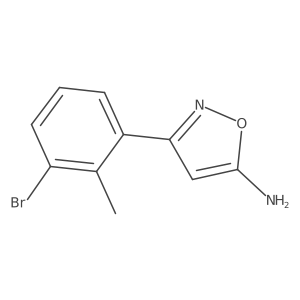 3-(3-Bromo-2-methylphenyl)-1,2-oxazol-5-amine结构式
