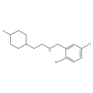 [(2-Bromo-5-chlorophenyl)methyl][2-(4-methylcyclohexyl)ethyl]amine结构式