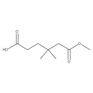 6-Methoxy-4,4-dimethyl-6-oxohexanoic acid Structure