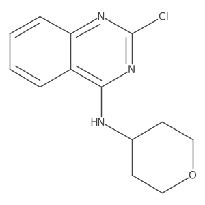 2-Chloro-N-(tetrahydro-2H-pyran-4-yl)quinazolin-4-amine Structure
