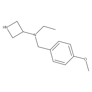 N-Ethyl-N-[(4-methoxyphenyl)methyl]-3-azetidinamine Structure