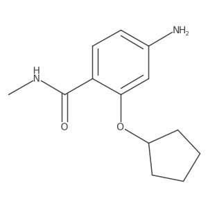 4-Amino-2-(cyclopentyloxy)-N-methylbenzamide结构式