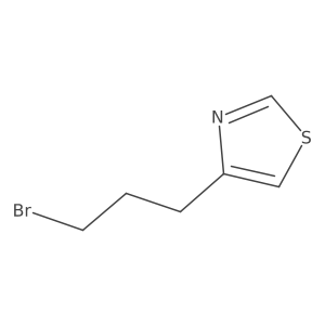 4-(3-Bromopropyl)-1,3-thiazole结构式