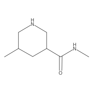 N,5-dimethylpiperidine-3-carboxamide结构式