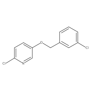 2-Chloro-5-((3-chlorobenzyl)oxy)pyridine Structure